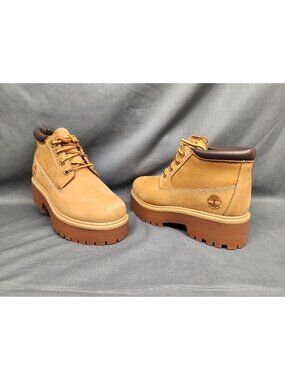 Timberland Nellie Stonestreet Platform Boots Wheat Girls Size 1 NEW NO BOX!